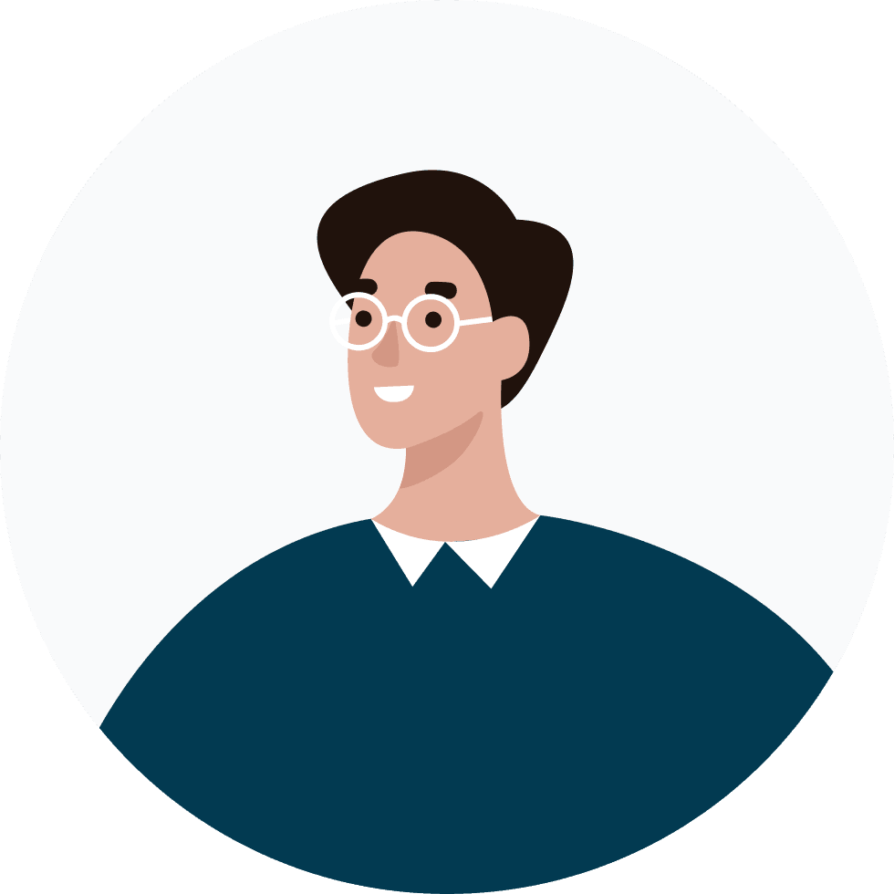 Man with Glasses Illustration Man with Glasses Illustration